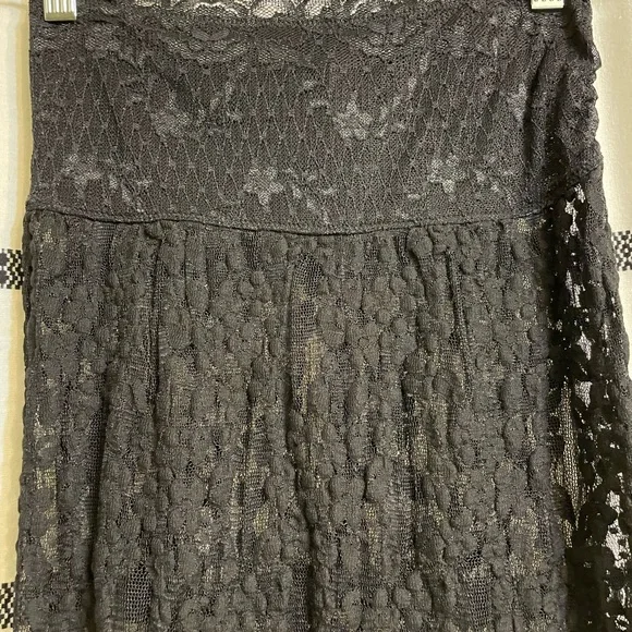 Free People Black Lace Maxi Skirt XS - Picture 12 of 16